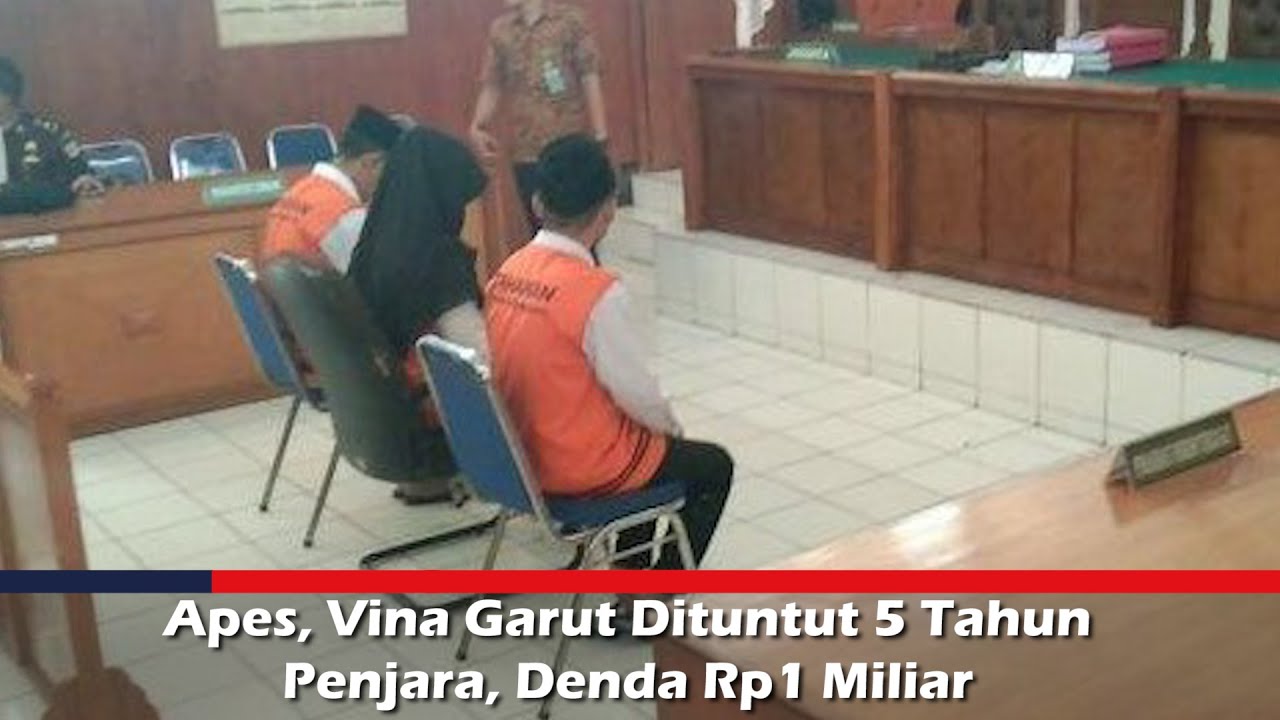 VIDEO: Apes, Vina Garut Dituntut 5 Tahun Penjara, Denda Rp1 Miliar